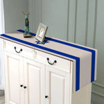 nappe lin étoile david drapeau israël pâques table moderne stripes décor patriotique blanc bleu