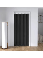 rideaux plissés crème barre isolation moderne extérieurs porte coulissante polyester fil teint minimaliste