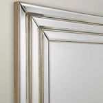 miroir argenté classique rayures horizontales vertical decoration chambre salon