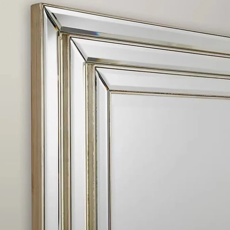 miroir argenté classique rayures horizontales vertical decoration chambre salon