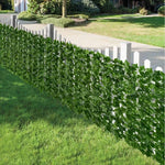 rideau végétal artificiel feuilles vertes moderne clips fixationextérieur décoration jardin balcon