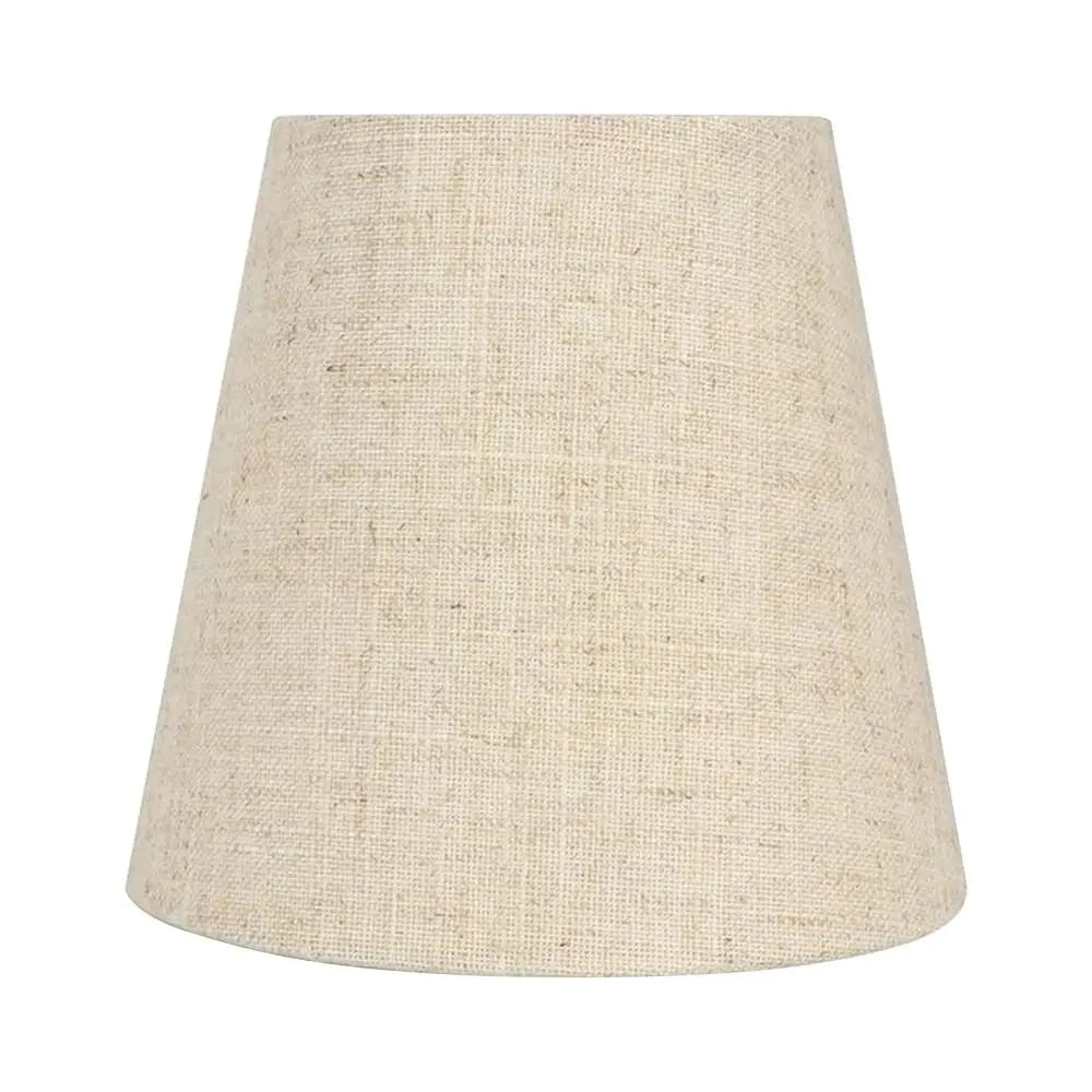 lampe table moderne beige texture lin opale fixations ruban bleu doré decoration intérieure