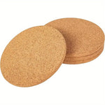 tapis table bois liège durable antidérapant silencieux protection surface ronde minimaliste naturelle rustique