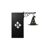 lampe suspendue vintage noir sorcières gravure lanterne chaîne rétro décoration halloween