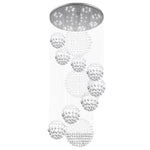 suspension lumineuse moderne transparentes salon restaurant chambre principal