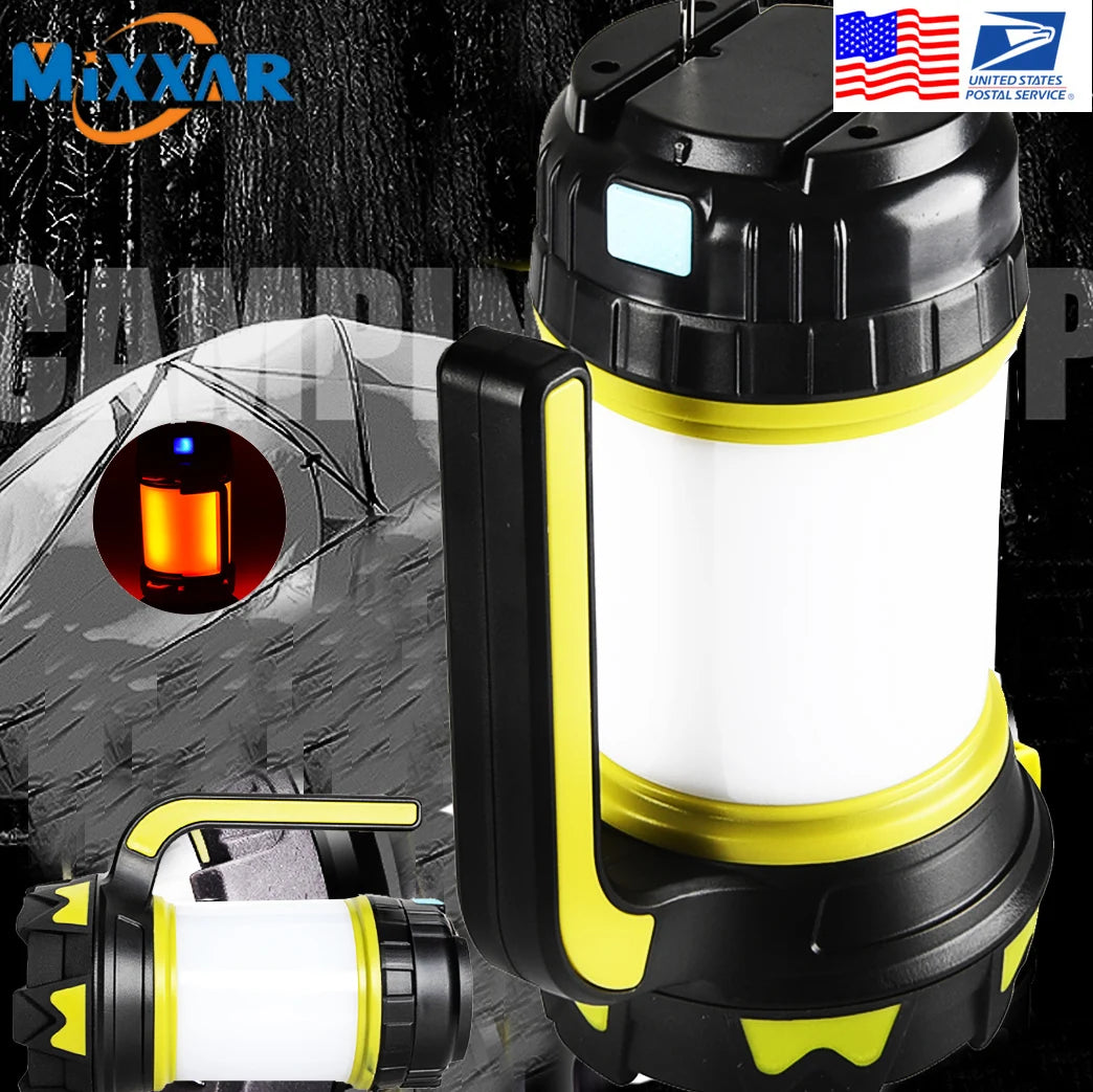 lampe led rechargeable usb camping randonnée modes robuste outdoor emergency flashlight