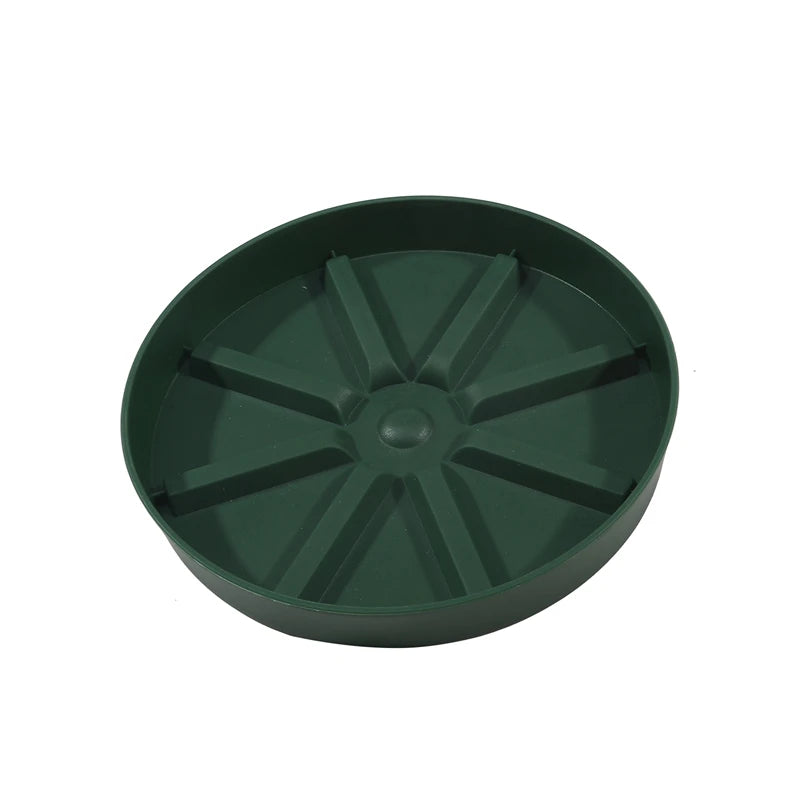 assiettes jardinage modernes plastique vert foncé gris blanc rayons opaques multifonctionnelles