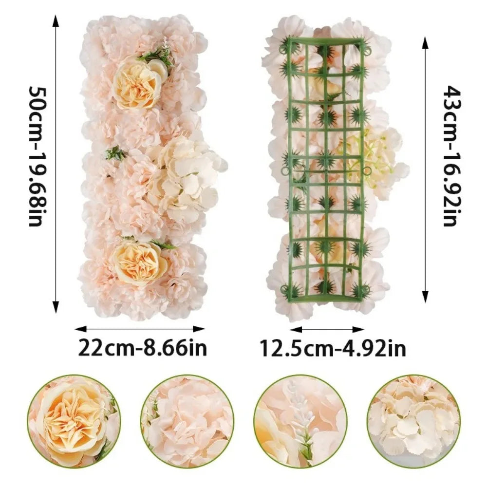 guirlande florale artificielle décoration maison blanc rose pâle vert clair clips romantiqueintérieur