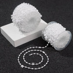 chaîne blanches simples rideau accessoire bricolage maison 10 mètres 20 mètres