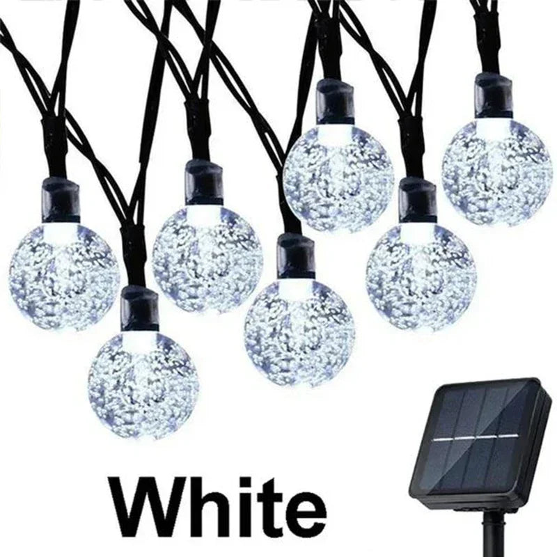 guirlande lumineuse multicolore blanc chaud translucides modernes clips modes solaire extérieure patio jardin