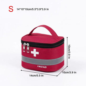 sac rangement médical kit premiers secours boîte pliable poignée maison voyage
