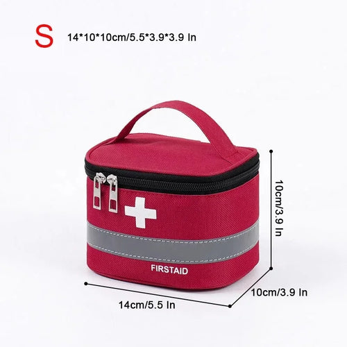 sac rangement médical kit premiers secours boîte pliable poignée maison voyage