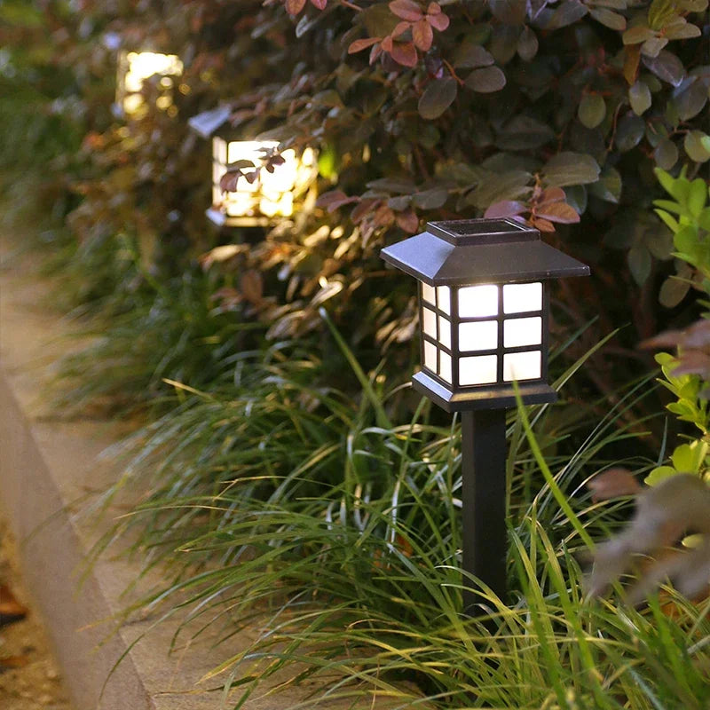 lumière solaire led jardin noire moderne transparente ip65 5v 60lm flux