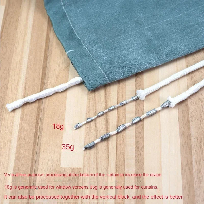poids métalliques corde tressée anneaux boucles rideaux polyester accessoires anti flottants modernes utilitaires