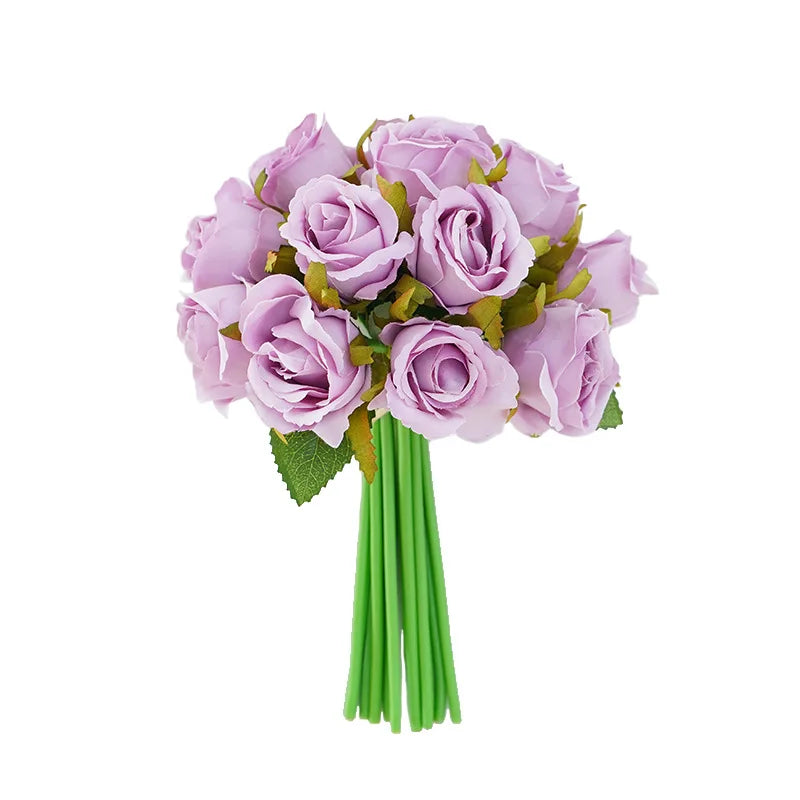 décoration intérieure bouquet roses artificielles mariage anniversaire baby shower minimaliste moderne