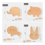 porte clés mural animal bois naturel minimaliste adhésif vis simple modernité chambre enfantDecorationMurale