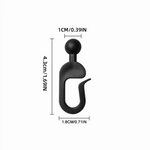 boucles rideau gazebo noir clips anti corrosion utilisation multiple moderne résistance durableextérieur PVC