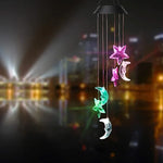 mobile lumineux solaire multicolores translucides moderne extérieur jardin park cour