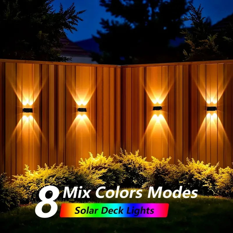 lampe solaire murale ip65 led rgb moderne adhésif extérieur jardin noir abs
