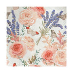 serviettes papier fleur rose vintage blanc floral romantique deux plis haute gamme restaurant ménage