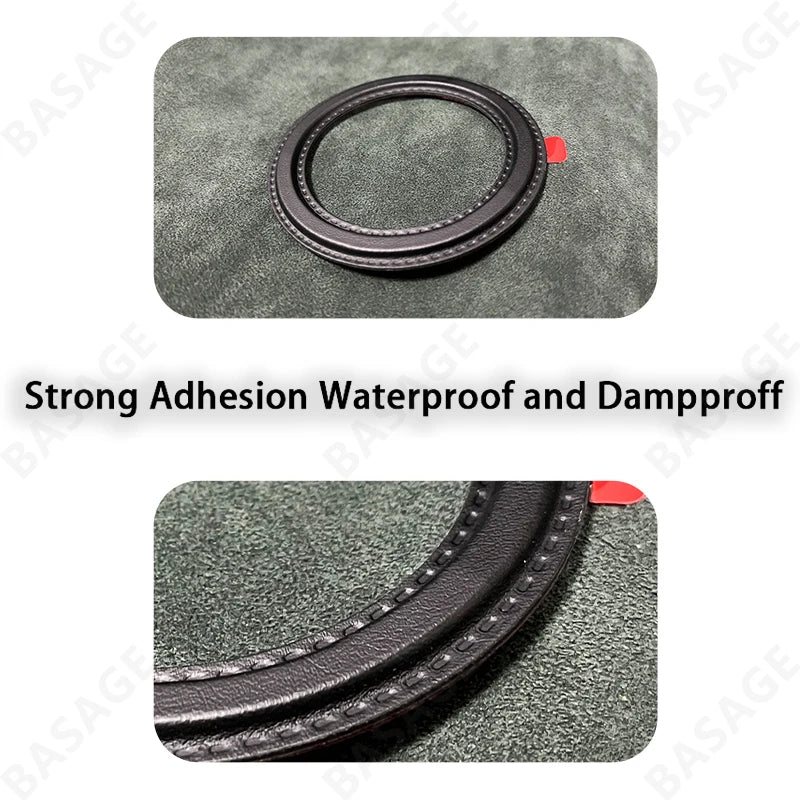 support magnétique moderne tablette noir rond lisse aimant maison réfrigérateur