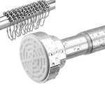 tige douche extensible antidérapante acier inoxydable moderne noire blanche argentée