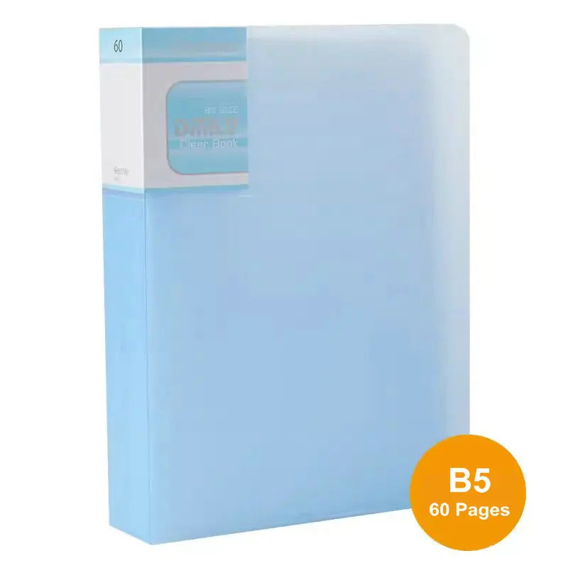 classeur transparent pvc a5 b5 organiseur documents scolaire scolaire moderne violet