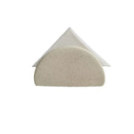 porte serviettes moderne métal blanc noir texture granuleuse décoration table minimaliste