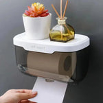boîte mouchoirs réutilisable transparente moderne adhésif rouge blanche grise salle bain cuisine