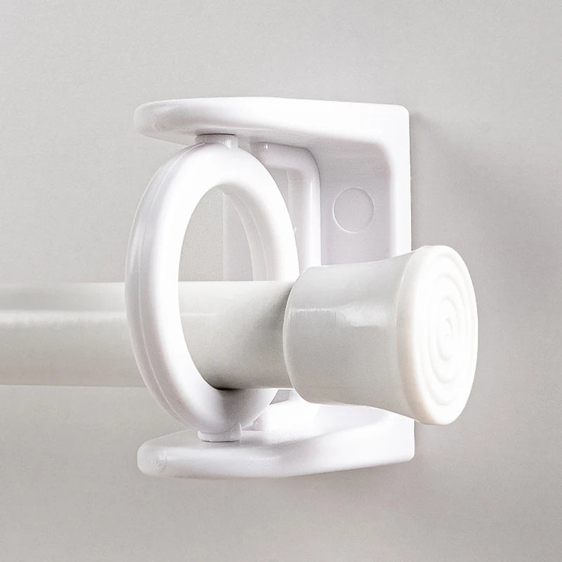 Installation facile support tringle rideau sur surface vitrée