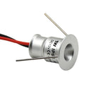 Spot LED argenté moderne 12V dimmable 1W IP65 120 degrés câbles