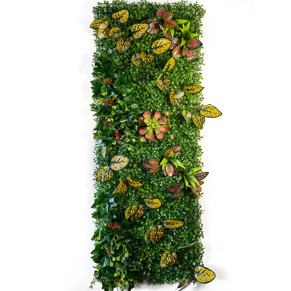 panneau mural pelouse artificielle plante décorative jardin intérieur extérieur décoration murale fleurs vertes artificielles