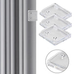 clips fixations rideau douche transparents modernes sans dommages coton plastique organisation salle bain