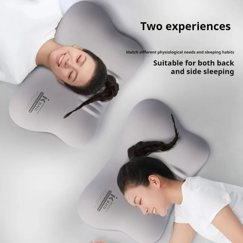 oreiller ergonomique mousse mémoire forme polyester gris clair moderne support cou lit catégorisation mémoire