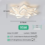 plafonnier led moderne fleur lotus blanc télécommande différentes couleursflux lumineux réglable garantie an