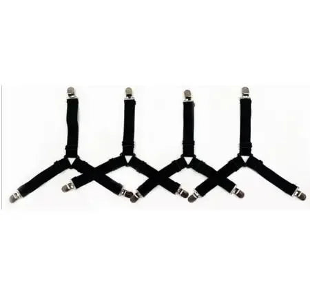 attaches lit clips anti pull noir élastiques réglables maison 100 polyester modernes pièces