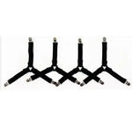 attaches lit clips anti pull noir élastiques réglables maison 100 polyester modernes pièces
