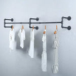 Porte-manteau mural métal aluminium finition orange