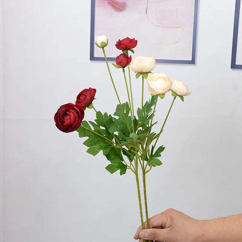 bouquet fleurs artificielles modernes rose blanc jaune bleu rouge intérieur mariage fête