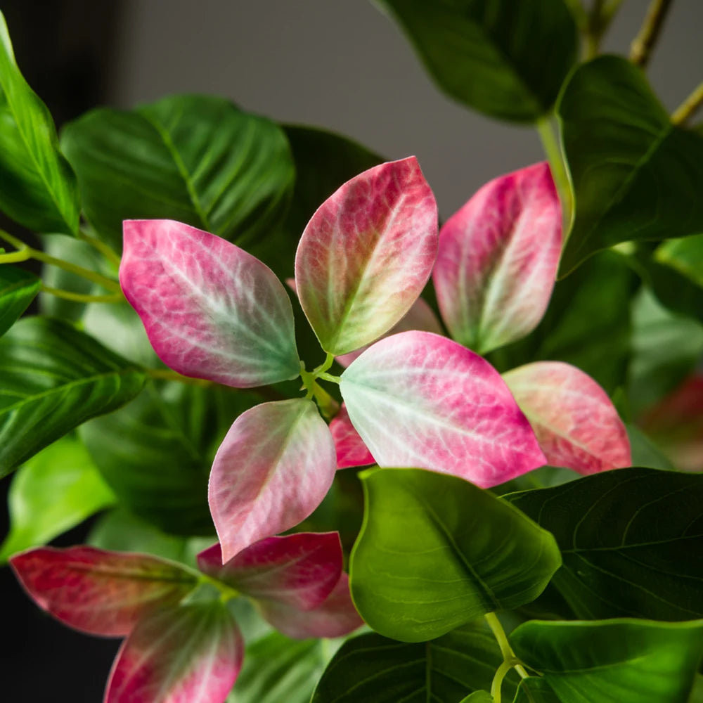 plante artificielle arbre ficus vert rose blanc moderne extérieur decoration maison jardin