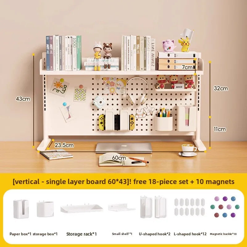 étagère murale modulaire métal blanc porte crayons support objets moderne