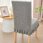 housse chaise moderne fleur imprimée rose vert beige bleu gris polyester extérieure accueil