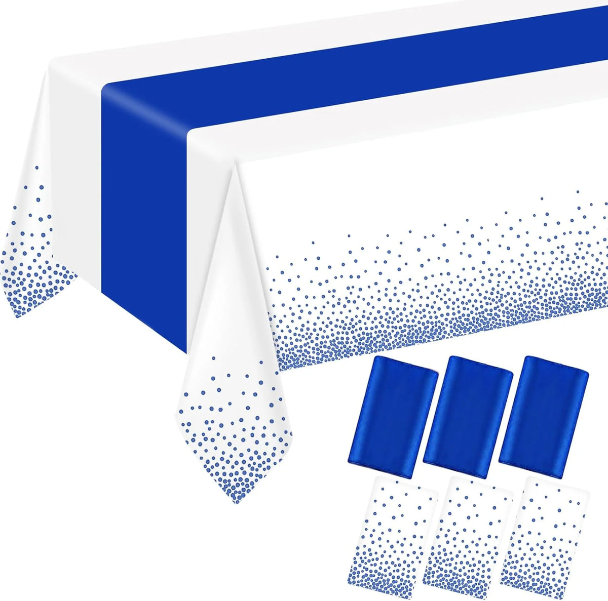 nappes jetables satinées chemins table motifs étoiles dorées roses festifs blanc or rose bleu