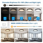 lampe moderne télécommande led noir blanc minimaliste fixations vis