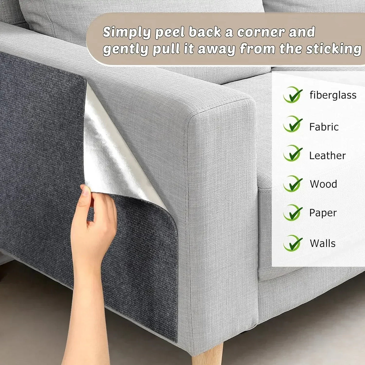 tapis anti griffures auto adhésif chat tapis amovible protection canapé découpable paws sharpen tissu