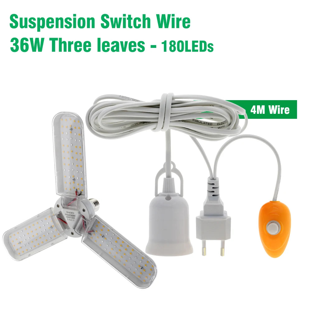 lampe led croissance plantes intérieur spectre complet trépied ajustable clip fixation