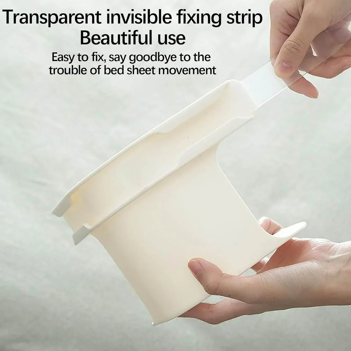 fixateurs draps adhésifs blanc gris minimaliste modernes sangles clips lit chambre maison robustes durables