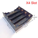 boîte stockage batterie 18650 slots noir mat pratique bricolage conteneur piles
