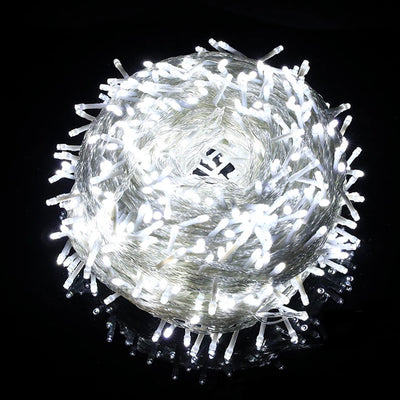 guirlande lumineuse blanc chaud 800 led 220v ip44 moderne clips télécommande