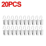 pinces rideau clips métal argenté moderne 20pcs 30pcs 50pcs decoration fenetre accessoire